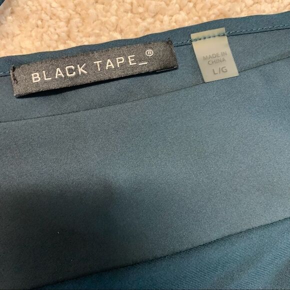 BLACK Tape dark emerald green camisole Sz L - Picture 3 of 6